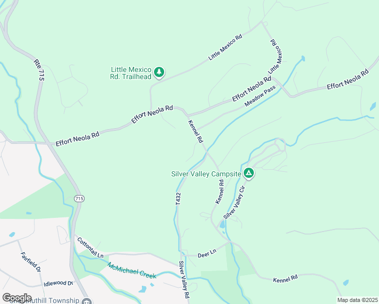 map of restaurants, bars, coffee shops, grocery stores, and more near 1612 Silver Valley Court in Saylorsburg
