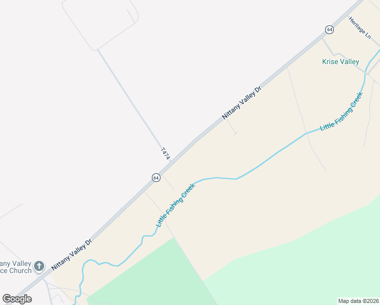 map of restaurants, bars, coffee shops, grocery stores, and more near 1368 Nittany Valley Drive in Bellefonte