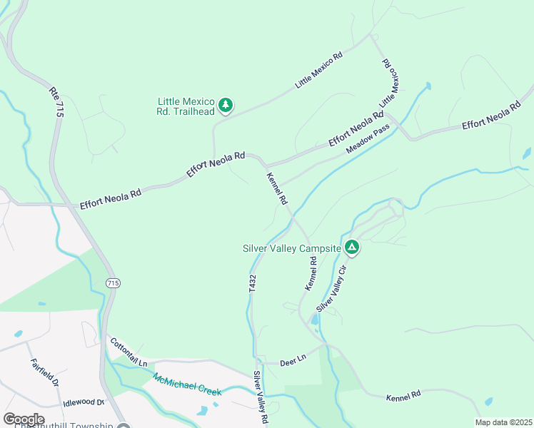 map of restaurants, bars, coffee shops, grocery stores, and more near 1612 Silver Valley Court in Saylorsburg