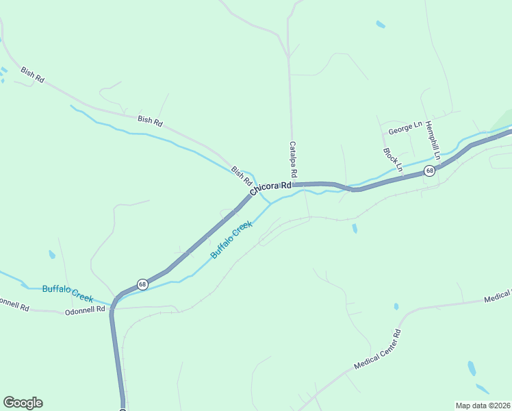 map of restaurants, bars, coffee shops, grocery stores, and more near 1260 Chicora Road in Chicora