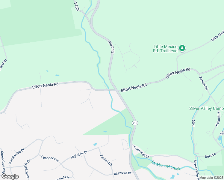 map of restaurants, bars, coffee shops, grocery stores, and more near 470 Effort Neola Road in Saylorsburg