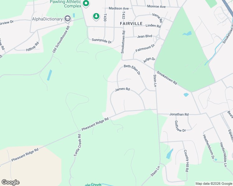 map of restaurants, bars, coffee shops, grocery stores, and more near 87 Edward Cir in Lewisburg