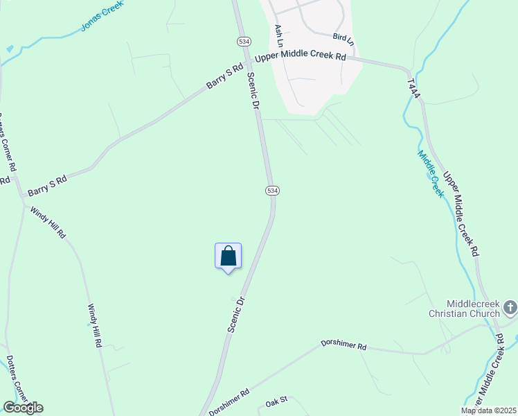 map of restaurants, bars, coffee shops, grocery stores, and more near 785 Scenic Drive in Albrightsville