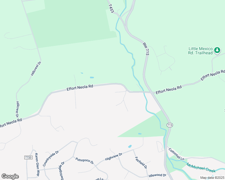 map of restaurants, bars, coffee shops, grocery stores, and more near 118 Rabbit Run in Brodheadsville