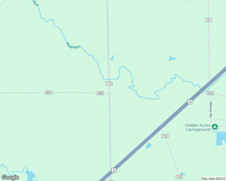 map of restaurants, bars, coffee shops, grocery stores, and more near 799 County Road 175 in West Salem