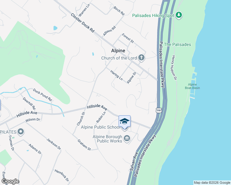 map of restaurants, bars, coffee shops, grocery stores, and more near 28 Ellen's Way in Alpine