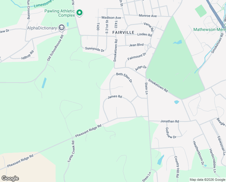 map of restaurants, bars, coffee shops, grocery stores, and more near 477 Beth Ellen Dr in Lewisburg