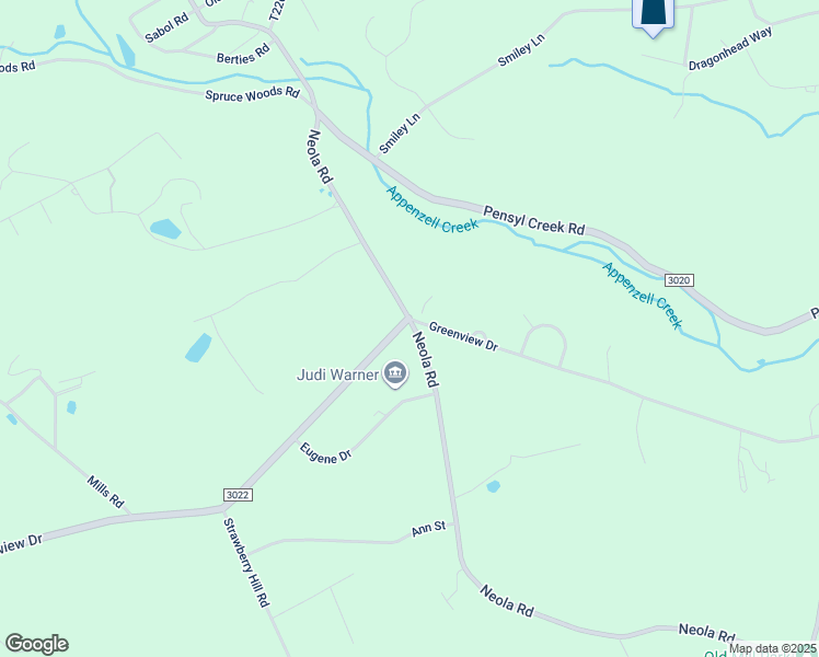 map of restaurants, bars, coffee shops, grocery stores, and more near 5948 Neola Road in Stroudsburg