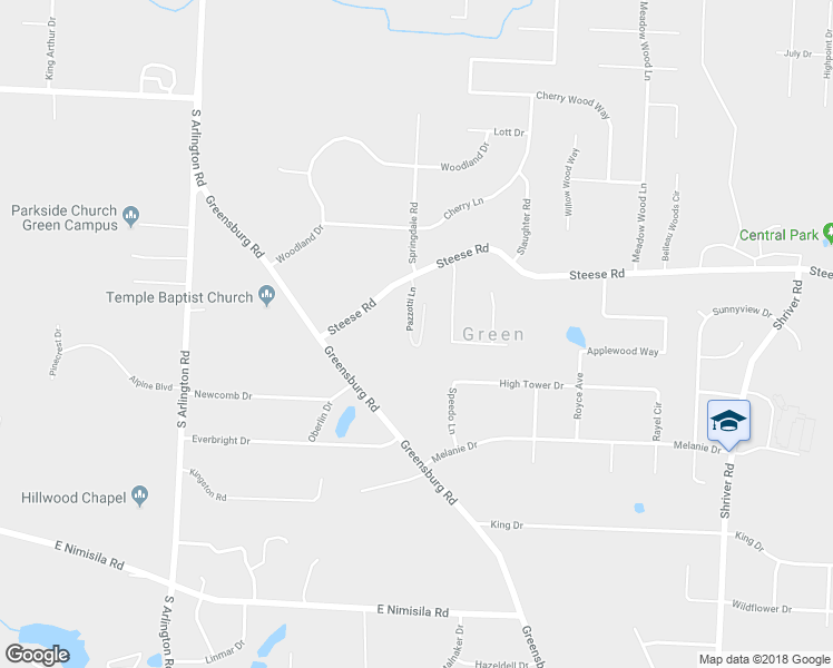 map of restaurants, bars, coffee shops, grocery stores, and more near 1304 Steese Road in Uniontown