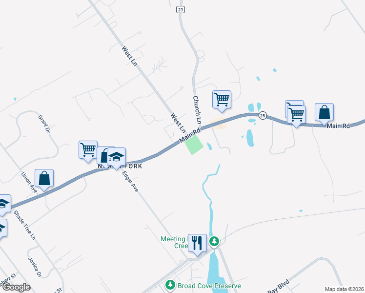 map of restaurants, bars, coffee shops, grocery stores, and more near 653 Main Road in Laurel