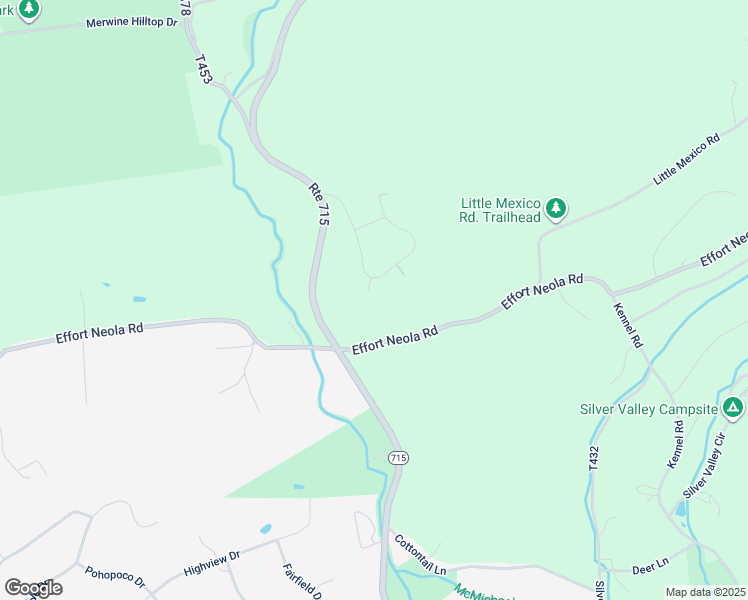 map of restaurants, bars, coffee shops, grocery stores, and more near 107 Andrea Court in Saylorsburg