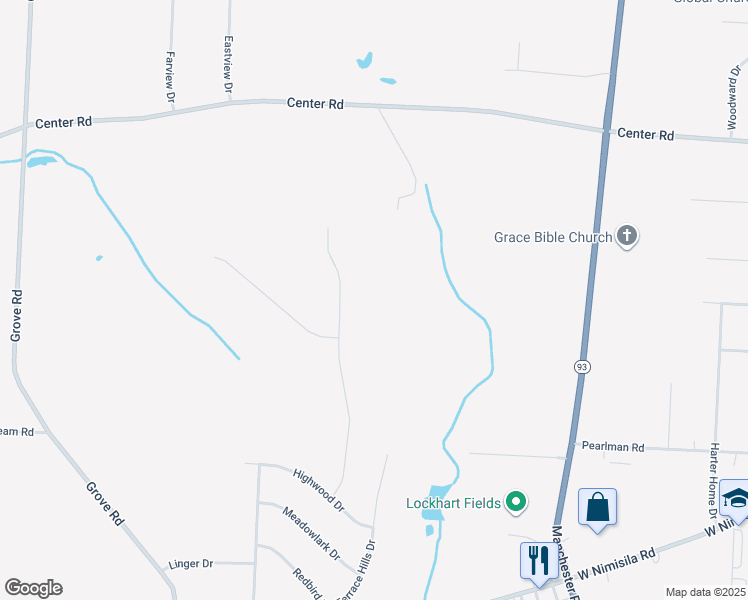 map of restaurants, bars, coffee shops, grocery stores, and more near 6087 Spangler Drive in Clinton