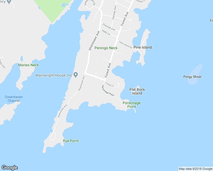 map of restaurants, bars, coffee shops, grocery stores, and more near 1 Parsonage Point in Rye
