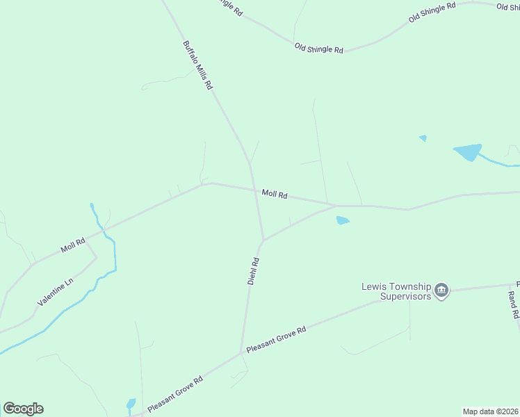 map of restaurants, bars, coffee shops, grocery stores, and more near Diehl Road in Mifflinburg