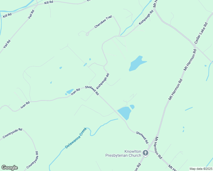 map of restaurants, bars, coffee shops, grocery stores, and more near 45 Kishpaugh Road in Blairstown