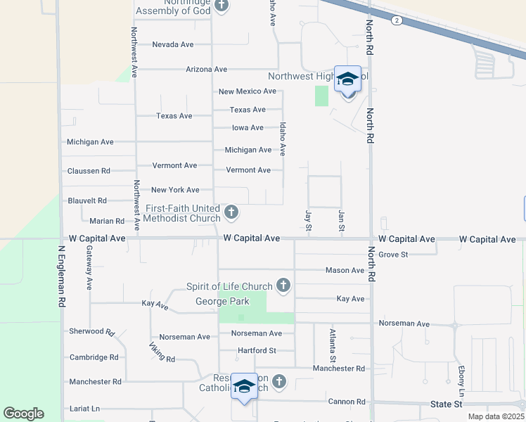 map of restaurants, bars, coffee shops, grocery stores, and more near 4141 Pennsylvania Avenue in Grand Island