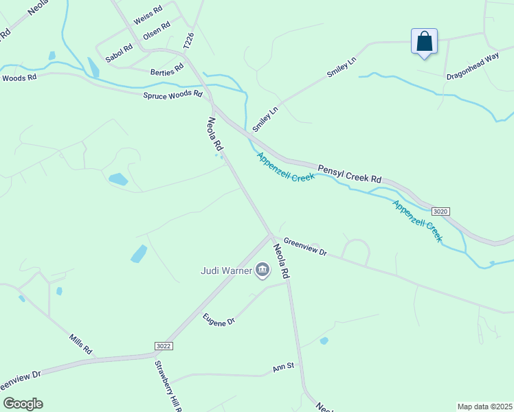 map of restaurants, bars, coffee shops, grocery stores, and more near 5253 Neola Road in Stroudsburg