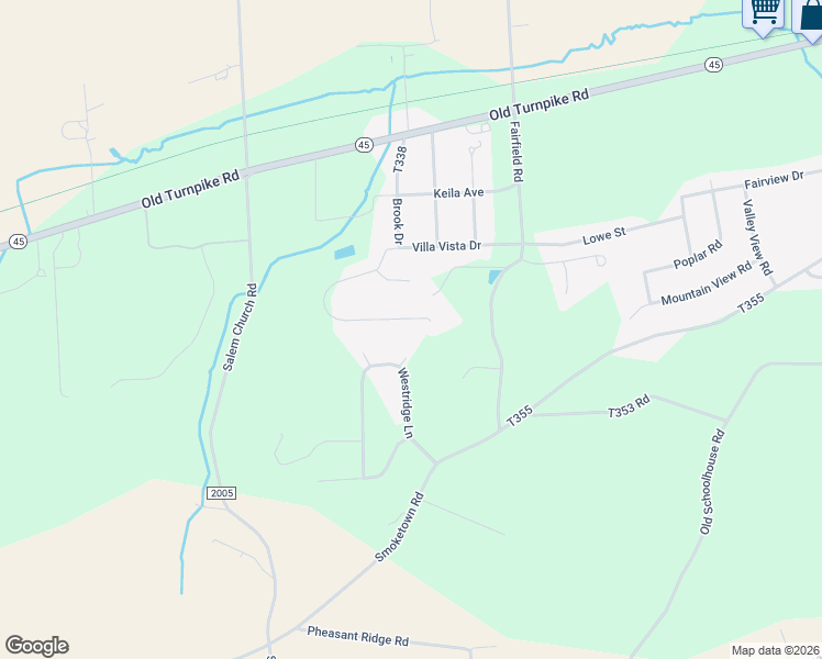 map of restaurants, bars, coffee shops, grocery stores, and more near 658 Villa Vista Drive in Lewisburg