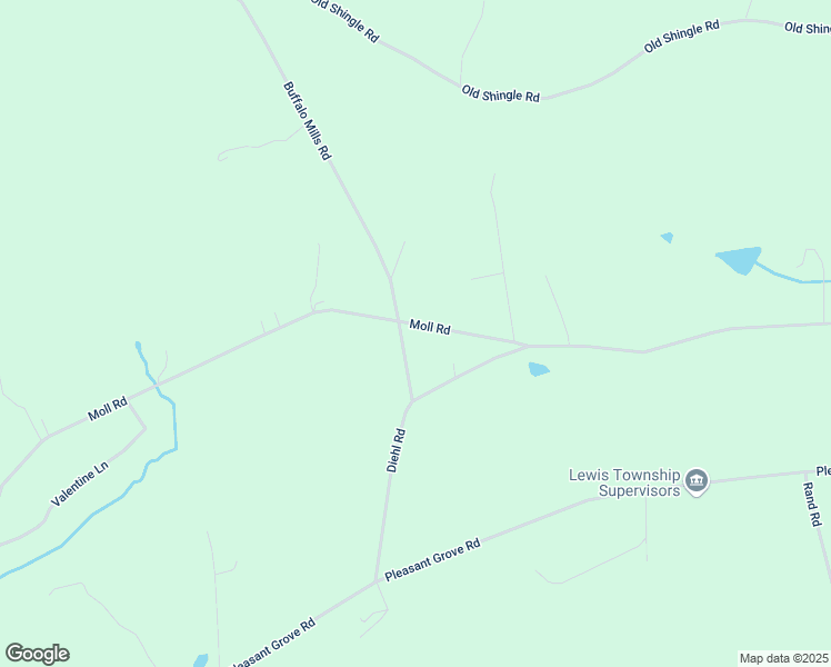 map of restaurants, bars, coffee shops, grocery stores, and more near Diehl Road in Mifflinburg
