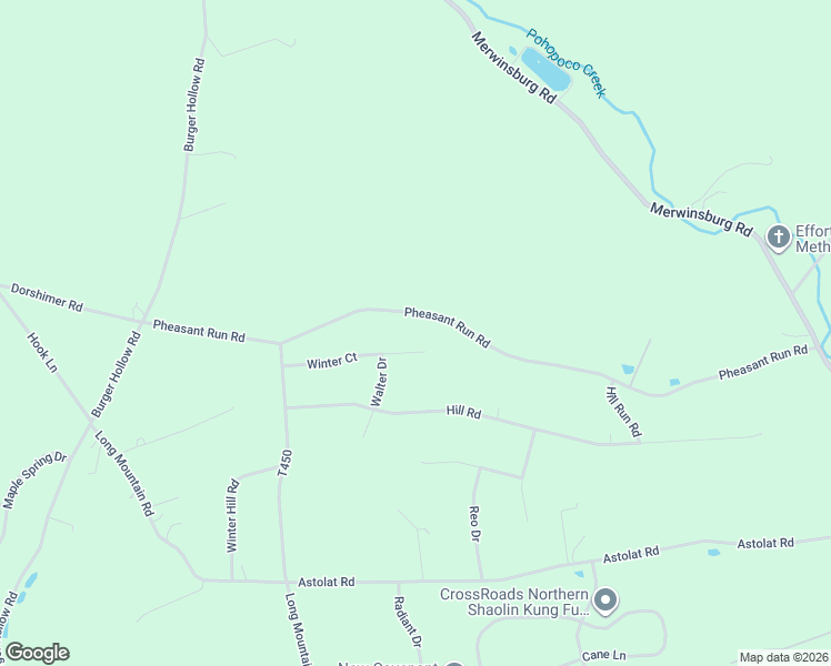 map of restaurants, bars, coffee shops, grocery stores, and more near Pheasant Run Rd in Effort