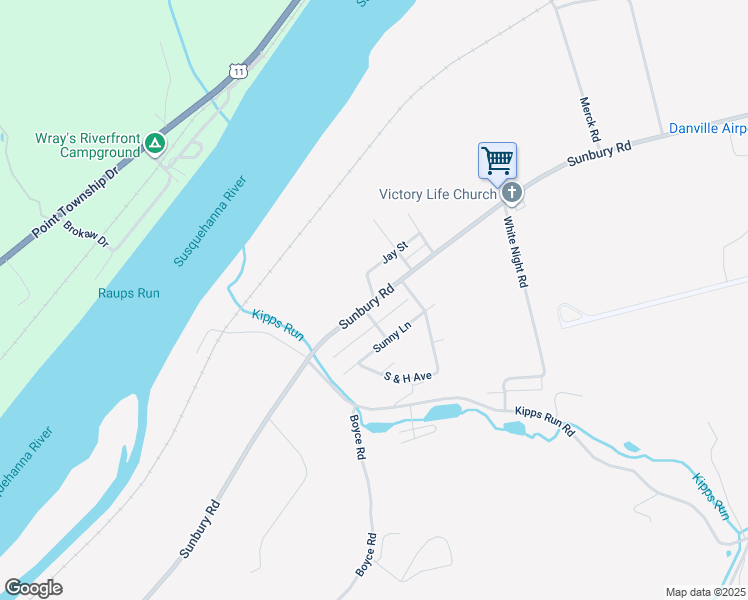 map of restaurants, bars, coffee shops, grocery stores, and more near 1 Donald Drive in Danville