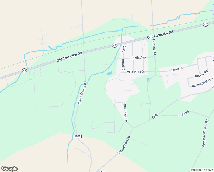 map of restaurants, bars, coffee shops, grocery stores, and more near 459 Villa Vista Ave in Lewisburg