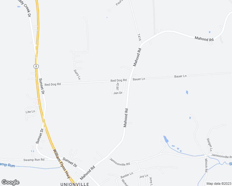 map of restaurants, bars, coffee shops, grocery stores, and more near 128 Jan Drive in Butler
