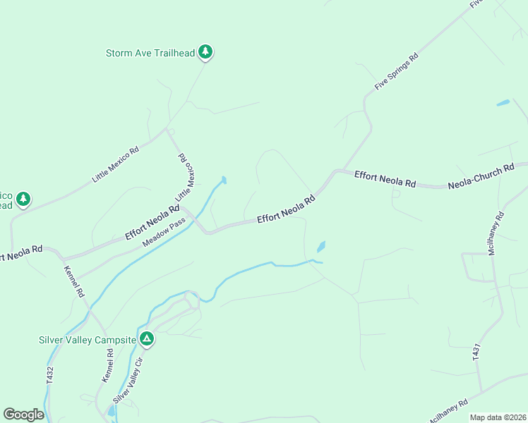 map of restaurants, bars, coffee shops, grocery stores, and more near 857 Effort Neola Road in Saylorsburg