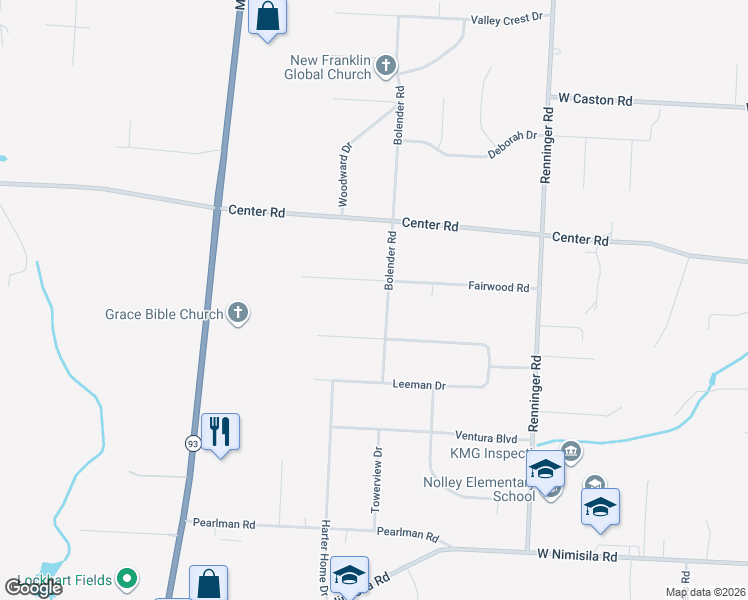 map of restaurants, bars, coffee shops, grocery stores, and more near 748 Fairwood Road in Akron