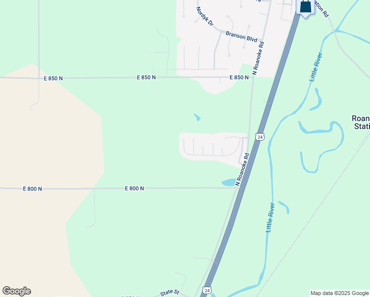 map of restaurants, bars, coffee shops, grocery stores, and more near 25 Castle Hill Drive in Roanoke