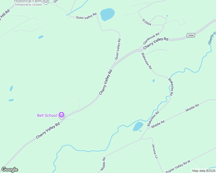 map of restaurants, bars, coffee shops, grocery stores, and more near Cherry Valley Rd in Stroudsburg