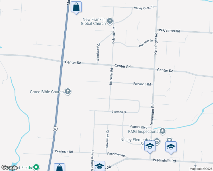 map of restaurants, bars, coffee shops, grocery stores, and more near 748 Fairwood Road in Akron