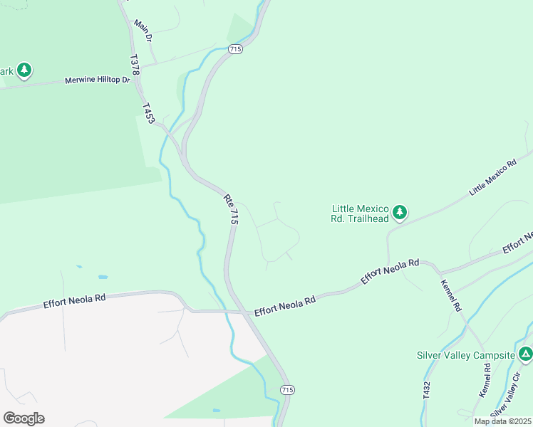 map of restaurants, bars, coffee shops, grocery stores, and more near 25 Bent Rd in Saylorsburg