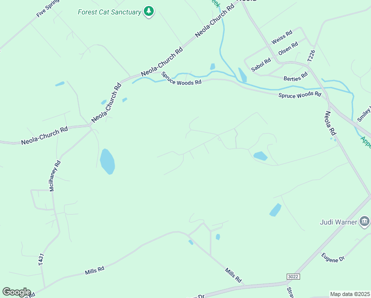 map of restaurants, bars, coffee shops, grocery stores, and more near 430 Ridge Road in Stroudsburg