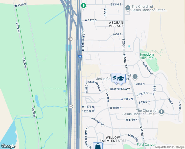 map of restaurants, bars, coffee shops, grocery stores, and more near 581 West Summerhill Lane in Centerville