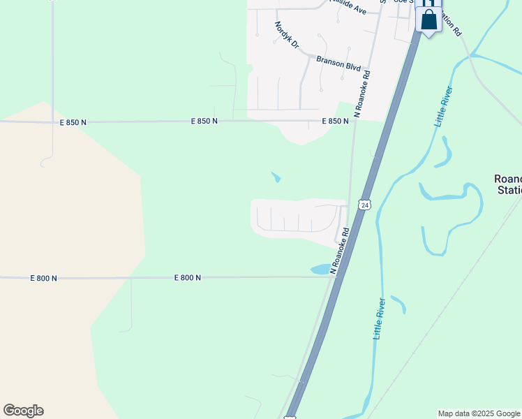 map of restaurants, bars, coffee shops, grocery stores, and more near 8 Castle Hill Drive in Roanoke