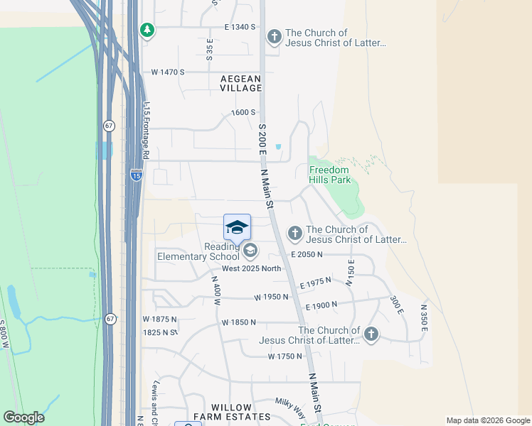 map of restaurants, bars, coffee shops, grocery stores, and more near 2145 North Main Street in Centerville
