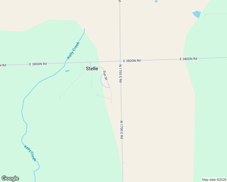 map of restaurants, bars, coffee shops, grocery stores, and more near 158 Sun Street in Cabery