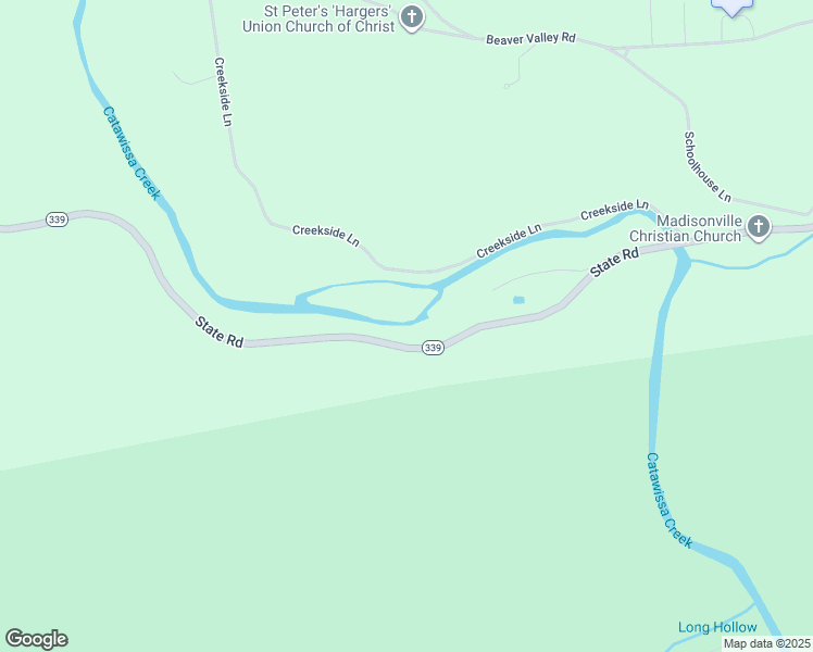 map of restaurants, bars, coffee shops, grocery stores, and more near 371 State Road in Bloomsburg