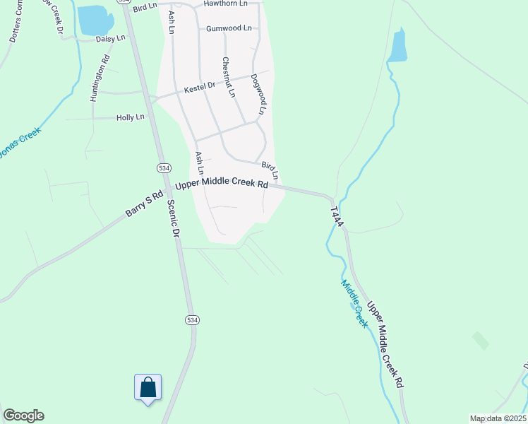 map of restaurants, bars, coffee shops, grocery stores, and more near 44 Empress Lane in Kunkletown