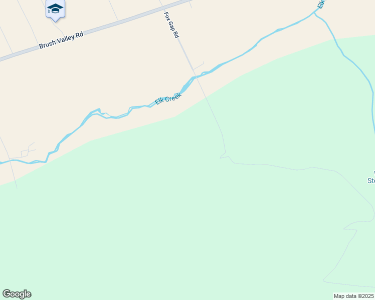 map of restaurants, bars, coffee shops, grocery stores, and more near Fox Gap Road in Centre County