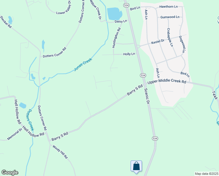 map of restaurants, bars, coffee shops, grocery stores, and more near 127 Dylan Lane in Kunkletown