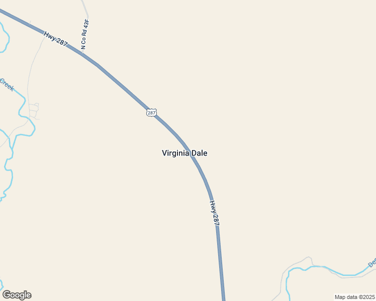 map of restaurants, bars, coffee shops, grocery stores, and more near U.S. 287 in Virginia Dale
