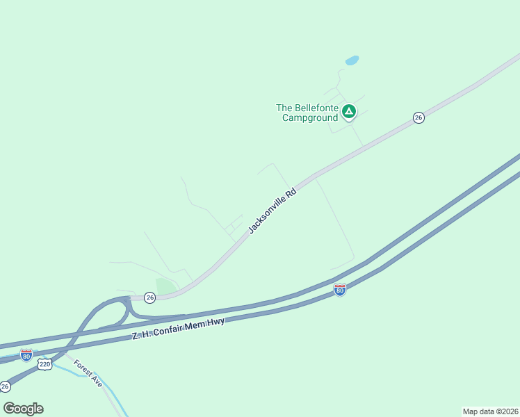 map of restaurants, bars, coffee shops, grocery stores, and more near 1905 Jacksonville Road in Bellefonte
