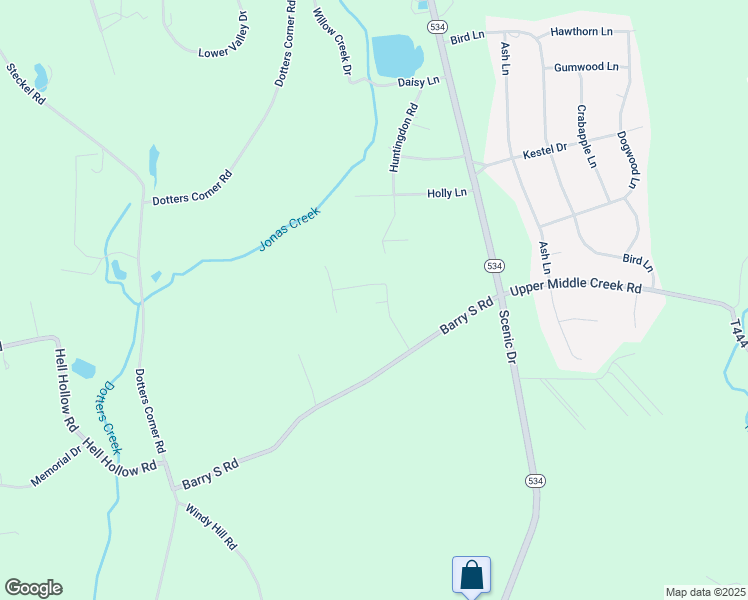 map of restaurants, bars, coffee shops, grocery stores, and more near 127 Dylan Lane in Kunkletown