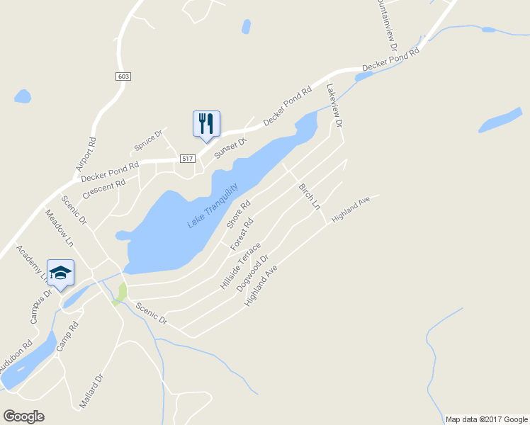 map of restaurants, bars, coffee shops, grocery stores, and more near 40 Forest Road in Green Township