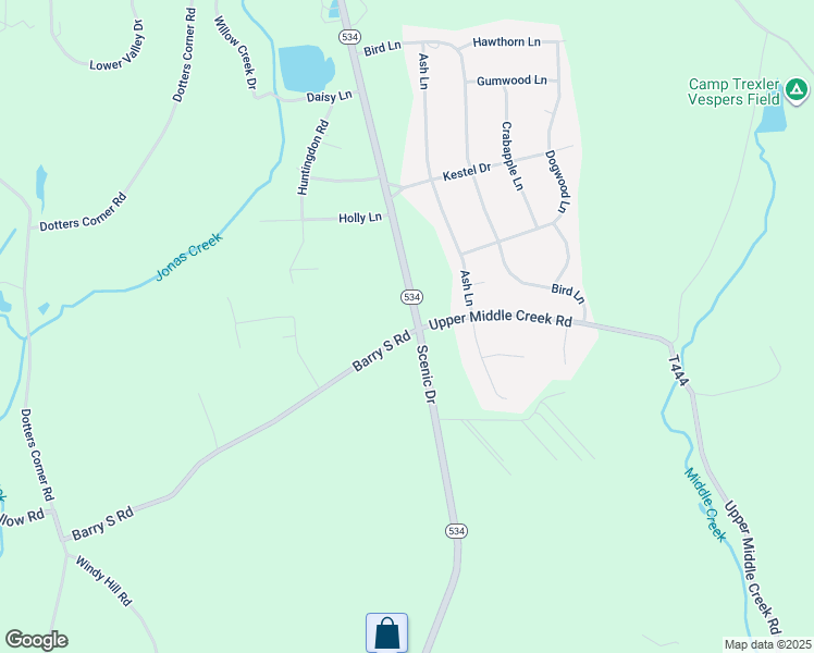 map of restaurants, bars, coffee shops, grocery stores, and more near 948 Barry South Road in Kunkletown
