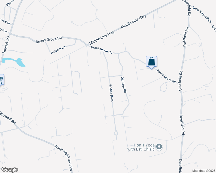 map of restaurants, bars, coffee shops, grocery stores, and more near 61 Bridies Path in Southampton