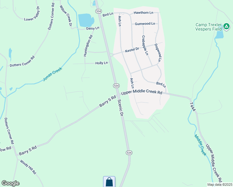 map of restaurants, bars, coffee shops, grocery stores, and more near 948 Barry South Road in Kunkletown