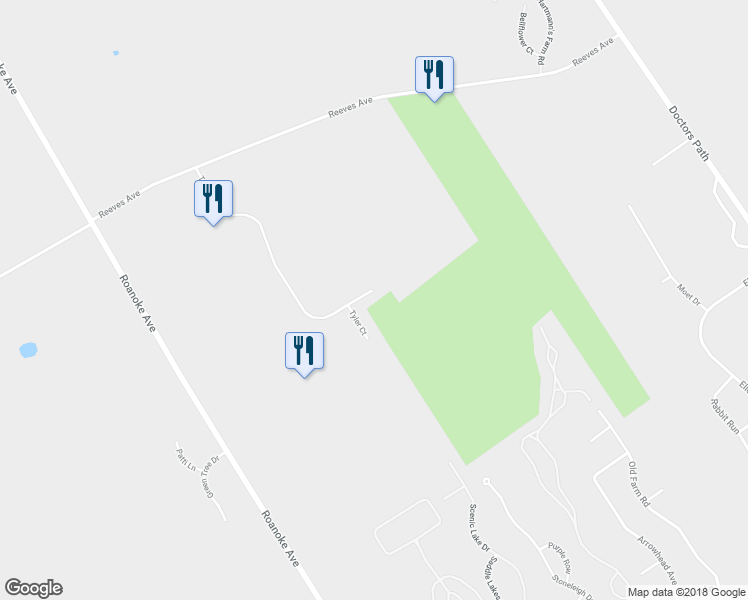 map of restaurants, bars, coffee shops, grocery stores, and more near 75 Tyler Drive in Riverhead